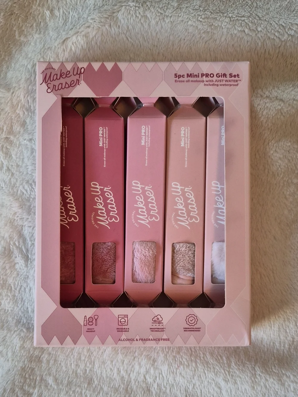 MakeUp Eraser 5pc Mini Pro Gift Set - multiple pink tones